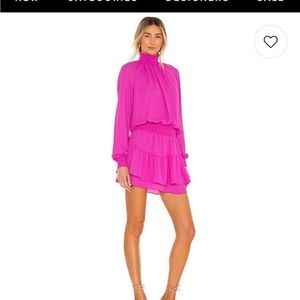 Turtleneck Ruffle Skirt Dress in Cocktail krisa